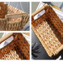 Multi-functional Water Hyacinth Wicker Basket with Handle