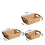 Multi-functional Water Hyacinth Wicker Basket with Handle