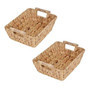 Multi-functional Water Hyacinth Wicker Basket with Handle