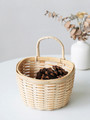 Natural Handwoven Rattan Basket for Kitchen or Entrance