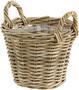 Natural Rattan Wicker Flower Planter Basket for Gardens