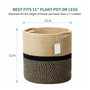 Natural Straw Seagrass Belly Basket for Storage and Plants