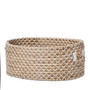 Natural White Seagrass Laundry Basket for Home Storage