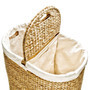 Oval Double Laundry Hamper with Liner Bags - Handmade Storage Basket