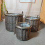 Rattan Seagrass Storage Baskets with Cotton Rope