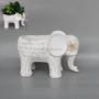 Retro Rattan Elephant Flower Pot for Home Decoration