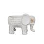 Retro Rattan Elephant Flower Pot for Home Decoration