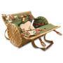 Romantic Picnic Basket for Two with Lid