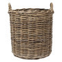 Round Decorative Wicker Seagrass Clothing Basket