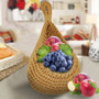 Round Small Seagrass Woven Basket Decorative Hanging Pots