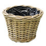 Round Wicker Plant Basket Set for Garden