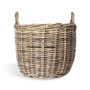 Round Wicker Rattan Water Hyacinth Baskets for Clothes Storage