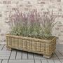 Rustic Wicker Flower Basket Planter for Home Decoration