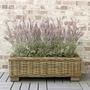 Rustic Wicker Flower Basket Planter for Home Decoration