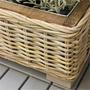 Rustic Wicker Flower Basket Planter for Home Decoration