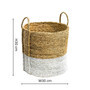 Seagrass Baskets with Handles - Set of 2