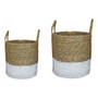 Seagrass Baskets with Handles - Set of 2