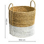 Seagrass Baskets with Handles - Set of 2