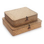 Seagrass Wicker Shelf Baskets for Laundry & Organization