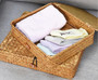 Seagrass Wicker Shelf Baskets for Laundry & Organization