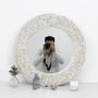 Shop Elegant Round Water Hyacinth Wall Mirror