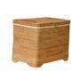 Square Rattan Storage Basket with Lid for Home and Food