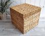 Sturdy Water Hyacinth Wicker Storage Basket with Lid