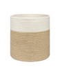 Stylish Beige Cotton Rope Planter Baskets for Storage