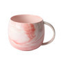 Stylish Pink, Grey Marble Ceramic Mug with Handle | Tea & Coffee Cup