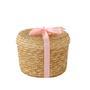 Valentine's Day Wicker Gift Basket with Lid for Storage