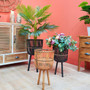 Versatile Bamboo Wood Planter Stand for Plants and Flowers