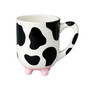 Vintage Farmhouse Cute Ceramic Mug - Cow Udder Mug for Milk