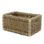 White Rattan Laundry Basket for Clothes Storage