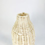 White Wicker Vases - Woven Rattan Flower Basket for Home Decor