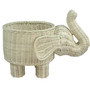 Wicker Elephant Decor Basket for Home