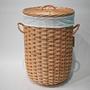 Wicker Laundry Baskets with Lid for Clothes Storage - Water Hyacinth Rattan