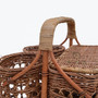 Wicker Picnic Basket for Outdoor Camping and Holidays