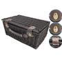 Wicker Picnic Basket Set for 4 Persons with Lid