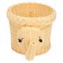 Woven Rattan Elephant Toy Basket for Christmas Gifts