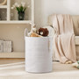 Woven Rope Tall Laundry Hamper for Blanket and Toy Storage