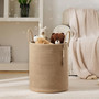 Woven Rope Tall Laundry Hamper for Blanket and Toy Storage