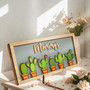 Personalized Mom's Garden Cactus Wood Sign For Mother's Day, Birthday – Humorous Gift For Mom's Special Space