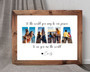 Custom Photo Gifts For Mom - Mommy To The World Photo Collage Canvas For Mother's Day