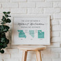 Custom State Map Canvas - Mother's Day Long Distance Gift