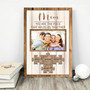Mother's Day puzzle canvas wall print, customized with kids' names, a sweet keepsake gift for Mom from her children