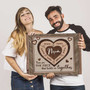 Heartfelt Custom Name Puzzle Canvas for Mom's Day Gift