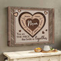 Heartfelt Custom Name Puzzle Canvas for Mom's Day Gift