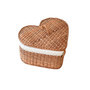 Adorable Heart Shaped Wicker Basket for Holiday Decor