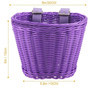 Adorable Purple Wicker Basket for Balance Bikes & Scooters