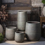 Big Gray Ceramic Plant Pot for Indoor and Garden Use